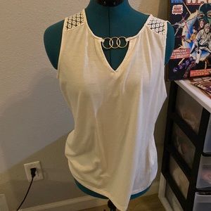 Daisy Fuentes white shirt size M